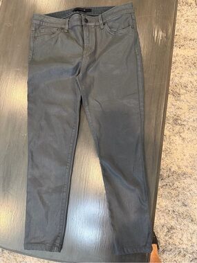 Joe's Jeans "The Icon"  Metallic Gunmetal Coated  Women’s Skinny Jeans Size 30